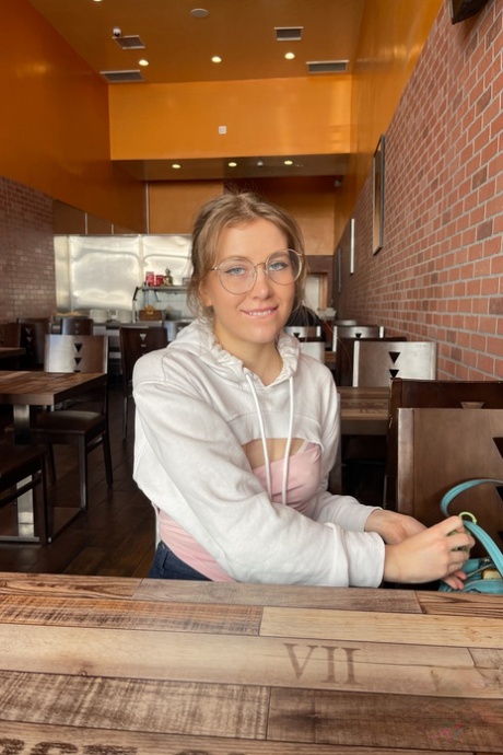 blonde glasses porno picture